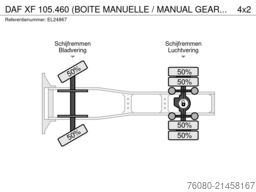DAF XF 105.460 (BOITE MANUELLE / MANUAL GEARBOX)