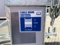 TA-NO T4A Kabeltrommel-Anhänger 3000KG E-Winde