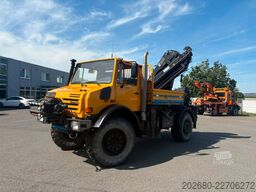MERCEDES-BENZ Unimog U5000 4x4, HIAB 166-E5, Funk, Winde