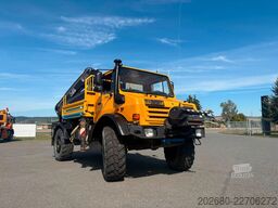 MERCEDES-BENZ Unimog U5000 4x4, HIAB 166-E5, Funk, Winde