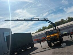 MERCEDES-BENZ Unimog U5000 4x4, HIAB 166-E5, Funk, Winde