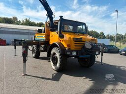 MERCEDES-BENZ Unimog U5000 4x4, HIAB 166-E5, Funk, Winde