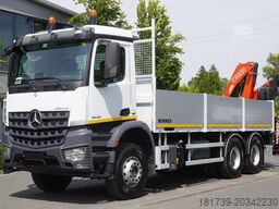 Mercedes-Benz Arocs 2633 flatbed truck / Crane FASSI