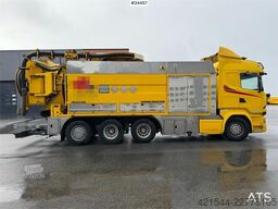 Scania R580 8x4 Combination Sewer Cleaning Truck – Snow P