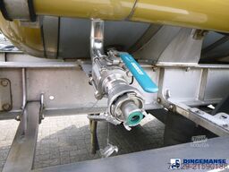 Van Hool Chemical tank inox L4BH 37.5 m3 / 1 comp