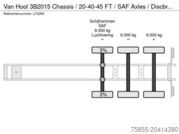 Van Hool 3B2015 Chassis / 20-2x20-40 FT / SAF Axles / Di...