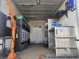 Mercedes-Benz 818 Sortimo Werkstatt Koffer + Kran Seilwinde