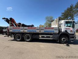 Scania P410 6x4 PRITSCHE + KRAN PALFINGER PK18002 EH B...