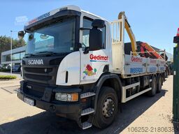 Scania P410 6x4 PRITSCHE + KRAN PALFINGER PK18002 EH B...