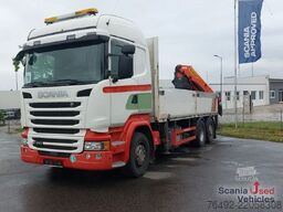 Camión de plataforma Scania R 450 LB6x2*4HNB PALFINGER PK 34002 SH-B