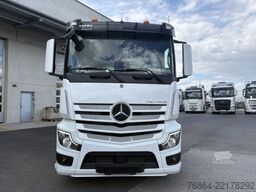 MERCEDES-BENZ ACTROS 2551 6X2, PALFINGER-ABROLLKIPPER MIT SCHROTTKRAN,  LENK-LIFTACHSE, EURO 6