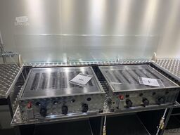 Grillwagen, Imbissanhänger, Doppel Gasgrill mit Gasprüfung