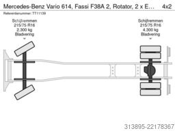 Mercedes-Benz Vario 614, Fassi F38A 2, Rotator, 2 x Extra Fun...