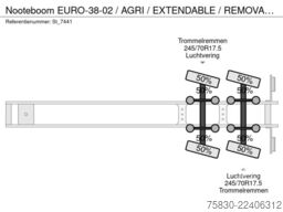 Nooteboom EURO-38-02 / AGRI / EXTENDABLE / REMOVABLE NECK