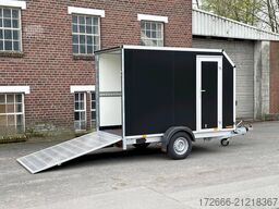 Vezeko TK B 15.30 | BLACK | RAMPE | SEITENTÜR 305X152X193CM 1500KG | AERO KOFFERANHÄNGER