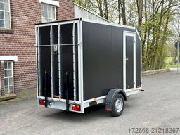 Vezeko TK B 15.30 | BLACK | RAMPE | SEITENTÜR 305X152X193CM 1500KG | AERO KOFFERANHÄNGER