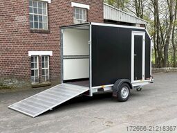 Vezeko TK B 15.30 | BLACK | RAMPE | SEITENTÜR 305X152X193CM 1500KG | AERO KOFFERANHÄNGER