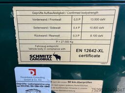Schmitz Cargobull 3 Achs Mega Power Curtain TOP Reifen TÜV 09 26