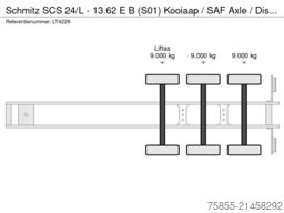 Schmitz SCS 24/L - 13.62 E B (S01) Kooiaap / SAF Axle /...