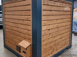 6FT Sauna Container Holzsauna Saunacontainer Holz Sauna