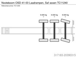 Nooteboom OSD-41-03 Laadrampen, Saf assen