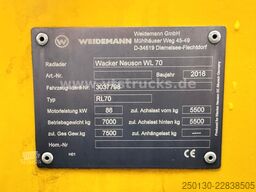 WACKER WL 70 4x4 inkl. Gabel & Schaufel 2016 117 PS