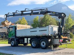 MAN TGS 26.360 6X2 2-SEITENKIPPER+KRAN HIAB144E*TÜV*