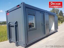 Decker Containerbau Kombicontainer, 20 ft halb Büro/ Lager