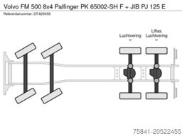 Volvo FM 500 8x4 Palfinger PK 65002-SH F + JIB PJ 125 E