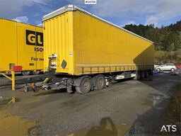 Krone 3-axle curtain-sided trailer with 2-axle Krone dol