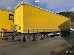 Krone 3-axle curtain-sided trailer with 2-axle Krone dol