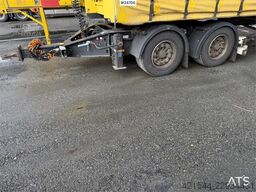 Krone 3-axle curtain-sided trailer with 2-axle Krone dol