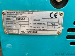 KUBOTA KX057-4*Räumschild*6300h*Prüfung 01/2027