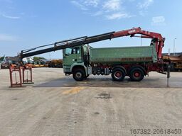 MAN TGA 26.480 6x4 tipper + HMF crane