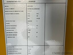 Caterpillar DE13.5E3 - 13.5 kVA Generator - DPX-18001