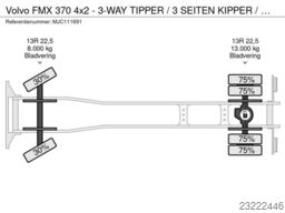 Volvo FMX 370 4x2 - 3-WAY TIPPER / 3 SEITEN KIPPER / ...