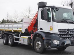 Mercedes-Benz Arocs 2636 6x4 / 2-way tipper / Fassi