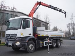 Mercedes-Benz Arocs 2636 6x4 / 2-way tipper / Fassi