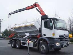 Mercedes-Benz Arocs 2636 6x4 / 2-way tipper / Fassi