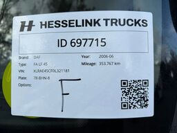 DAF LF 45 180 Box Manual Gearbox LBW  NL Truck APK/...