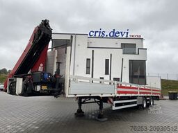 MEUSBURGER MPS-3 Auflieger mit Kran HMF 1510 K-4 Lenkachse