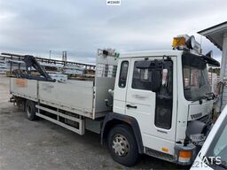 Volvo FL6 crane truck w/ 2000 HIAB 045 crane and two set