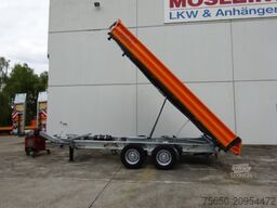 Möslein TTD13- BA Orange  13 t Tandem Kipper Tiefladermit Bordwand- Aufsatz-- Neufahrzeug --