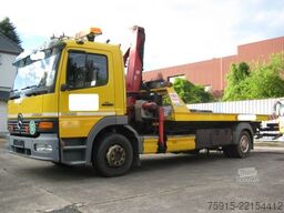 Carroattrezzi MERCEDES-BENZ 1223 L Atego TISCHER Schiebeplateau Kran Brille