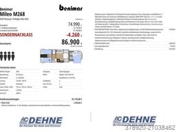 BENIMAR Mileo M268 ALDE Heizung / Verfügbar Mai 2026