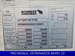 SCHMITZ CARGOBULL SKO 24/L - 13.4 FP60 + VECTOR 1550 + LIFTACHSE