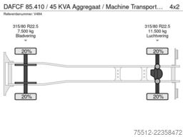 DAF CF 85.410 / 45 KVA Aggregaat / Machine Transpor...