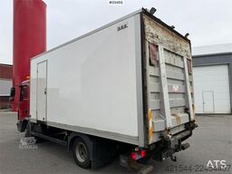 MAN TGL 8.220 4x2 box truck with a 2-ton lift