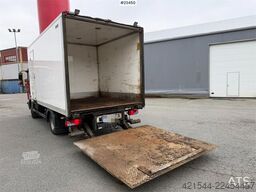 MAN TGL 8.220 4x2 box truck with a 2-ton lift