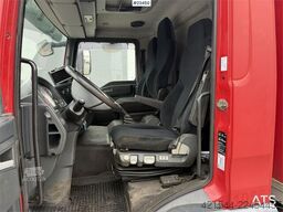 MAN TGL 8.220 4x2 box truck with a 2-ton lift